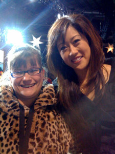 Falon Mc Bride & Kristi Yamaguchi at the 2009 Special Olympic Winter Games.